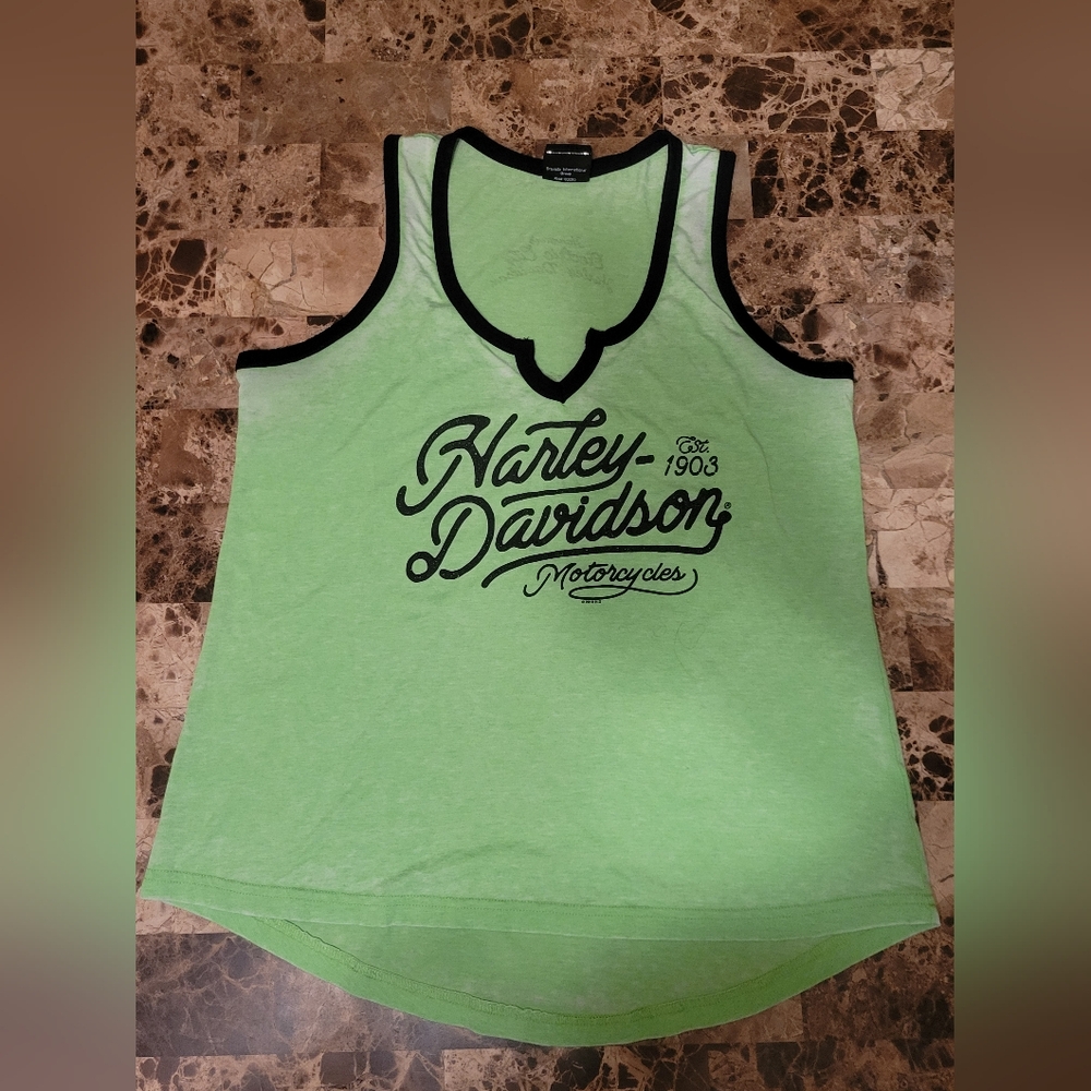 Harley-Davidson Green Tank Top